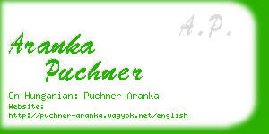 aranka puchner business card